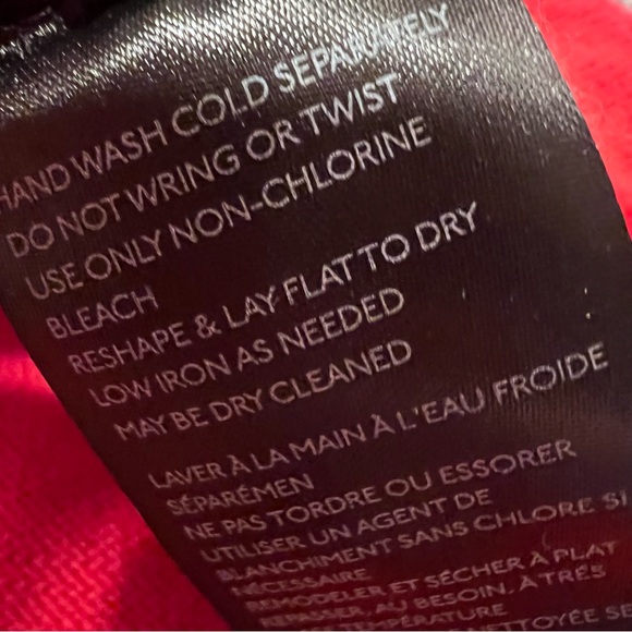 Anthropologie Merino Wool Long-Sleeve Sweater Red Orange Size M - Picture 12 of 13